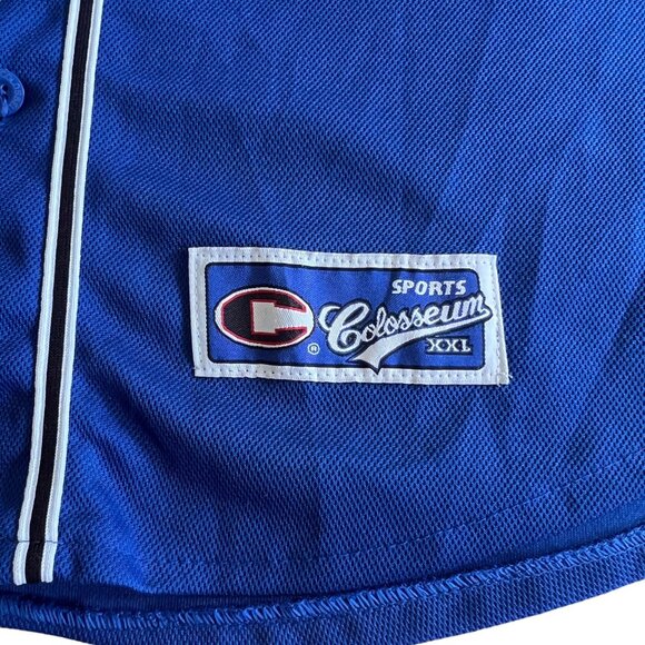 Vintage Colosseum Duke Blue Devils Baseball Jersey 2XL NCAA Retro EUC - Picture 5 of 14